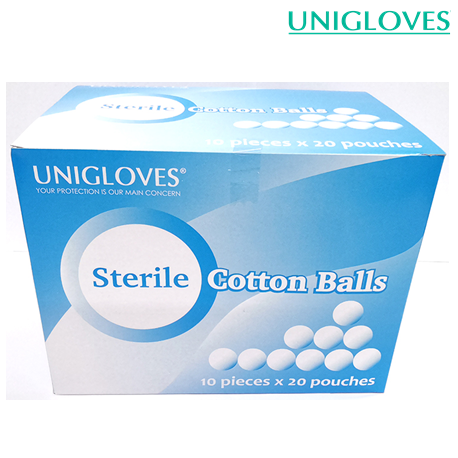 Unigloves Sterile Cotton Ball (10pcs/pack)